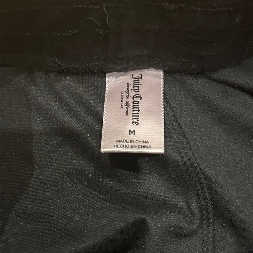 Juicy Couture Black Velour Rhinestone Set - Picture 5 of 5